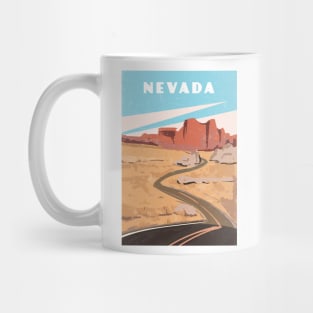 Nevada, USA.Retro travel poster Mug